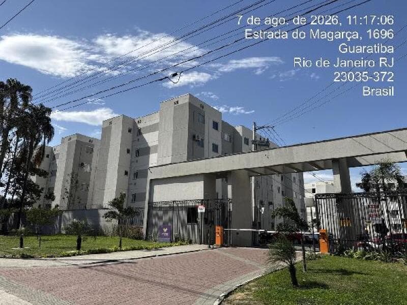 Apartamento de 42m² em Leilão — Estrada do Magarca, nº 1553, Apto. 205, BL 12, Guaratiba, Rio de Janeiro