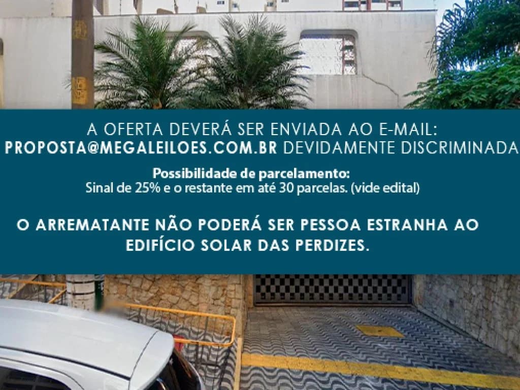 Estacionamento em leilão judicial em Perdizes, São Paulo — Rua Apiacás, 570