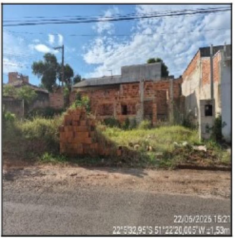 Terreno em leilão extrajudicial em Uep5-S.1, Presidente Prudente — Rua Joaquim Alves Dos Santos, nº SN, LT 01 C QD G1