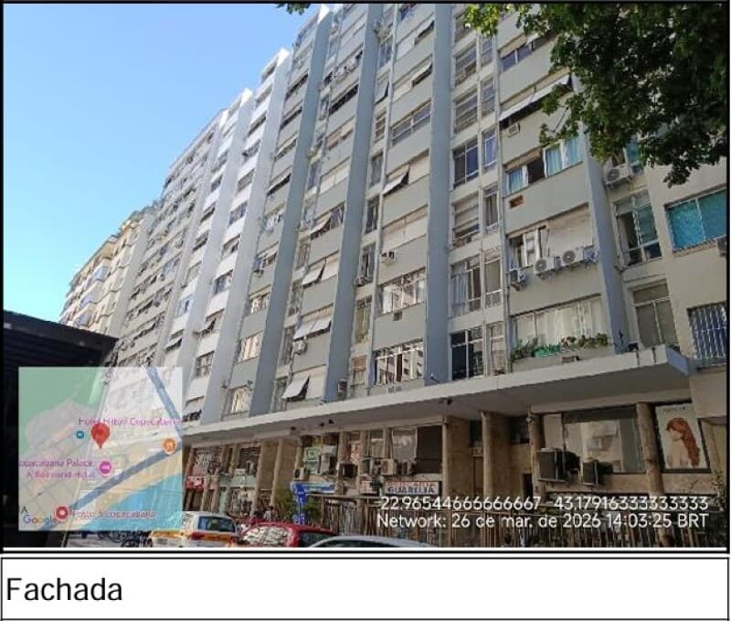 Apartamento em leilão extrajudicial em Copacabana, Rio de Janeiro — Rua Rodolfo Dantas, 91- Apto. 203