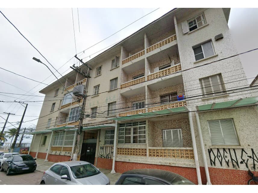Apartamento em leilão judicial em Ocian, Praia Grande — Rua Doutor Vicente de Carvalho, 43 - Apartamento 206, Bloco A-1, Edifício São Jorge
