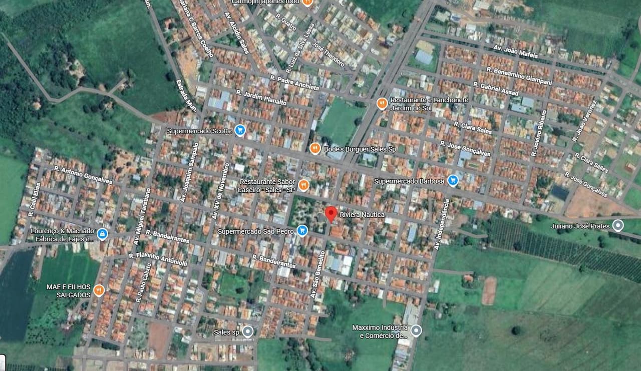 Terreno em leilão judicial em Riviera Náutica, Sales — Lote nº 20, Quadra 36