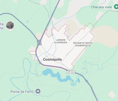 Terreno em leilão judicial em Parque San Giovani, Cosmópolis — Avenida Hum