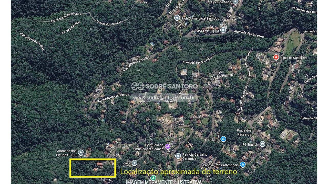 Terreno em leilão judicial em Caraguatá, Mairiporã — Alameda dos Bicudos, s/n (Alpes da Cantareira)