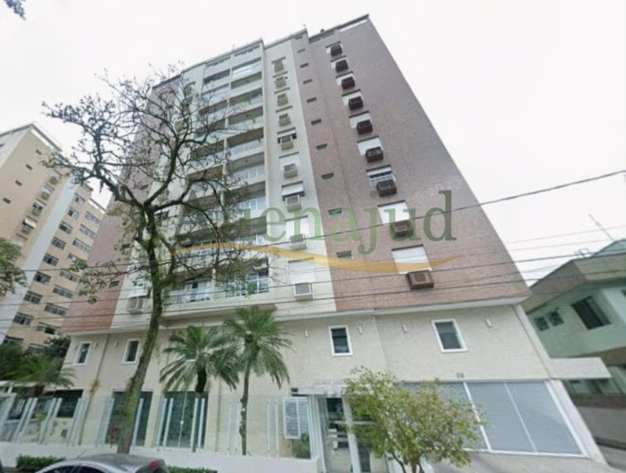 Apartamento em leilão judicial em Ponta da Praia, Santos — Rua André Vidal de Negreiros, 25, Apto. 91