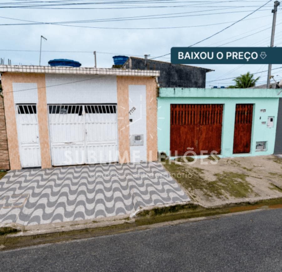 Casa em leilão judicial em Esmeralda, Praia Grande — Avenida José Leandro de Carvalho, 7712 e 8535