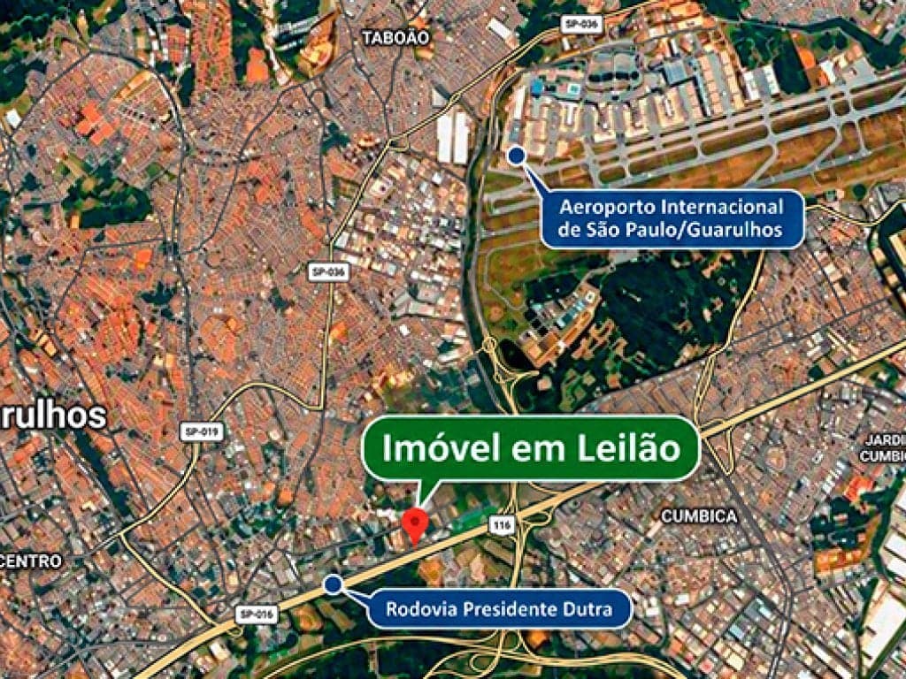 Galpão de 1432m² em Leilão — Avenida Presidente Tancredo de Almeida Neves, 2081, Macedo, Guarulhos