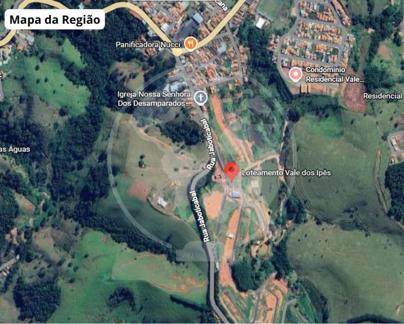 Terreno de 270m² em Leilão — Rua 05, s/nº, Lote nº 10, Quadra "C, Bairro do Pelado, Águas de Lindóia