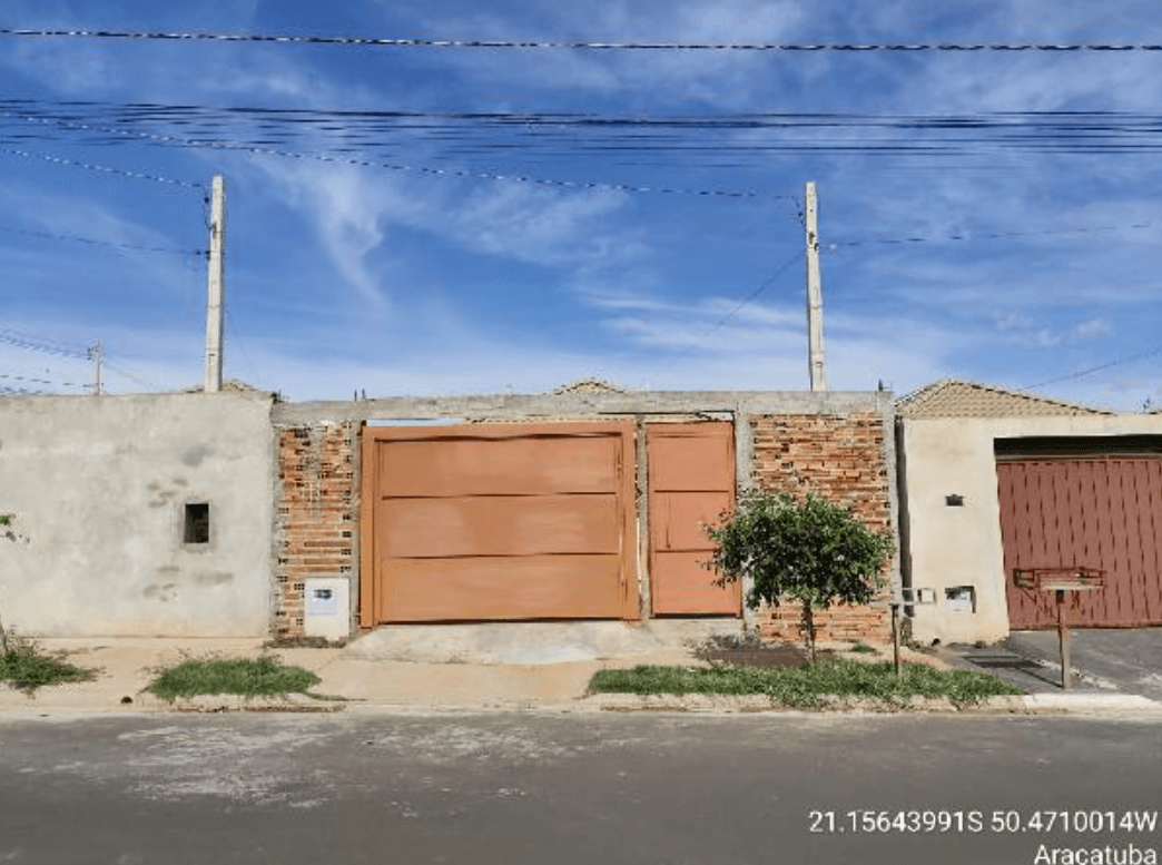 Casa de 45m² em Leilão — Rua Jandercy da Silva Viudes, nº 140, Residencial Sylvio José Venturolli, Araçatuba