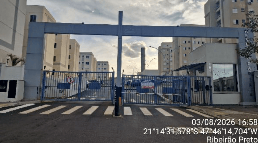 Apartamento de 45m² em Leilão — Rua Cleusa Aparecida da Cunha Januário, nº 180, Apto. 202, Bl 19, Pav 02, Reserva São José, Ribeirão Preto