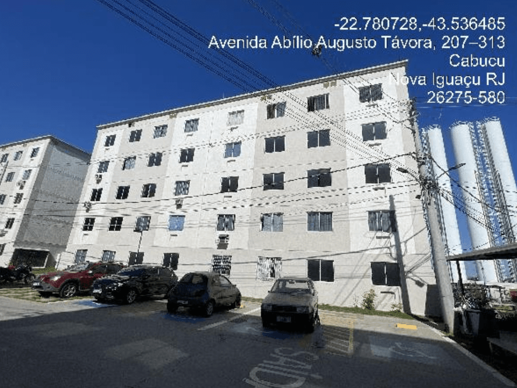 Apartamento de 41m² em Leilão — Avenida Abílio Augusto Távora, nº 454, Cabuçu, Nova Iguaçu