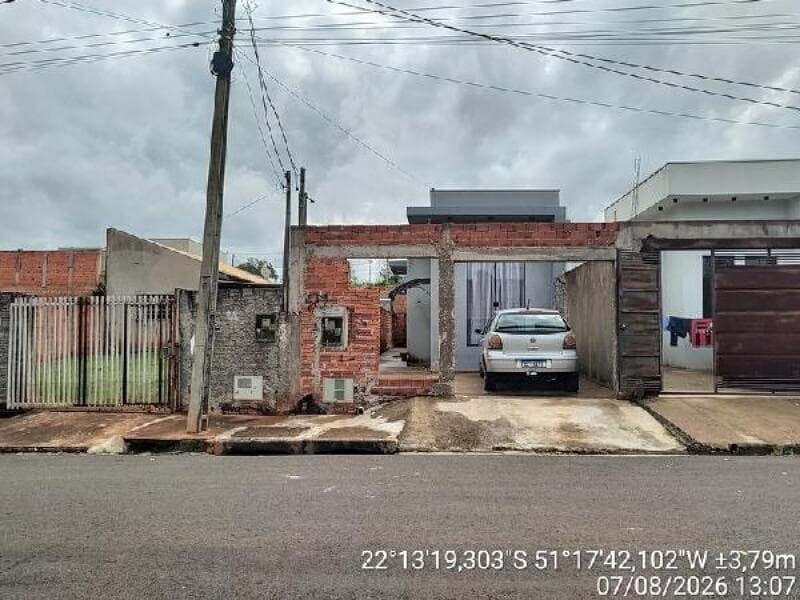 Casa de 58m² em Leilão — Rua Osvaldo Malacrida Filho, nº 81, LT 26A QD D, Jardim Primavera, Regente Feijó