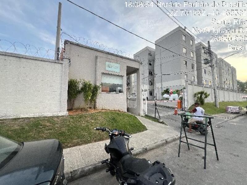 Apartamento de 45m² em Leilão — Rua Projetada A, nº 141 Apto. 402, BL 7, Figueiras, Nova Iguaçu
