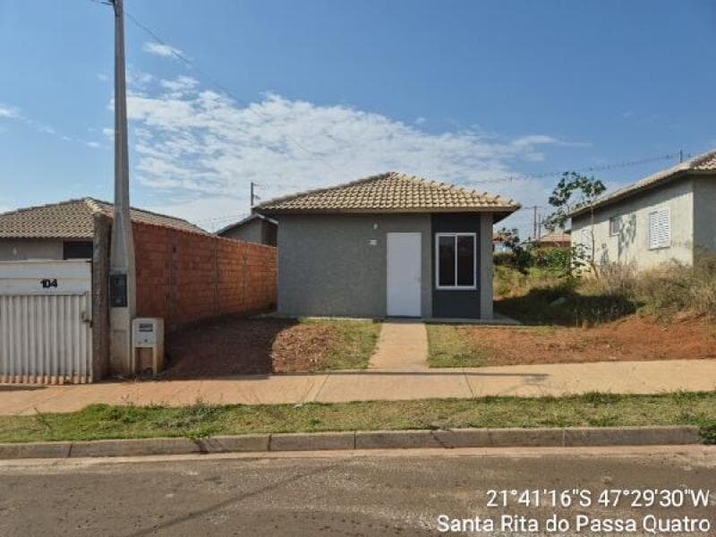 Casa de 47m² em Leilão — Rua Natal Miskulin Antiga Rua 10 N. 94, QD J LT 30, Jardim Recanto dos Pássaros, Santa Rita do Passa Quatro