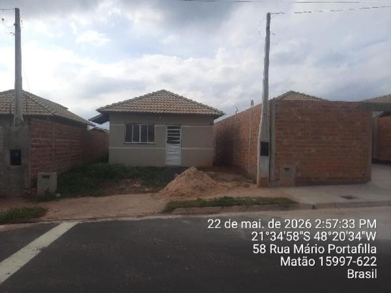 Casa de 45m² em Leilão — Rua Lucas Inacio Dos Santos, 107- Nº 35 Quadra S, Residencial Vila Flórida, Matão