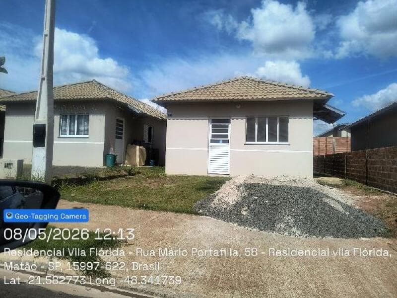 Casa de 45m² em Leilão — Rua Lucas Inacio Dos Santos, 166- Nº 07 Quadra V, Residencial Vila Flórida, Matão