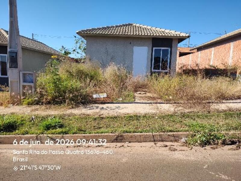 Casa de 47m² em Leilão — Rua Natal Miskulin, 84- Lote 31 Quadra J, Jardim Recanto dos Pássaros, Santa Rita do Passa Quatro