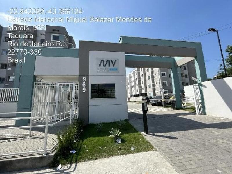 Apartamento de 40m² em Leilão — Estrada Marechal Miguel Salazar Mendes de Moraes, 969- Apto. 105, BL 2 LT 1, Taquara, Rio de Janeiro