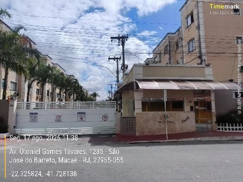 Apartamento de 45m² em Leilão — Avenida Otoniel Gomes Tavares, nº 1235, Apto. 208, BL 04, São José do Barreto, Macaé