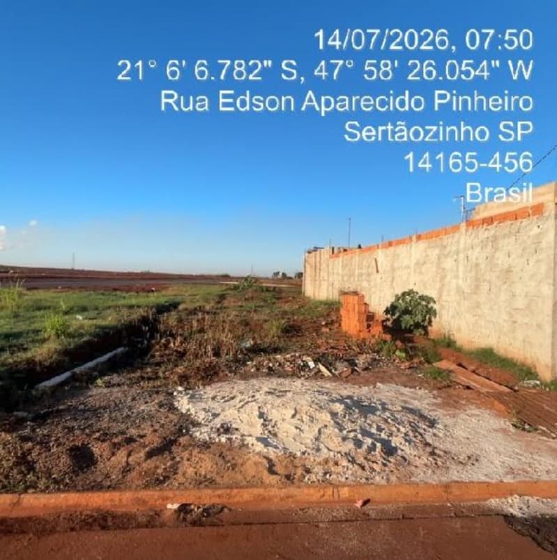 Terreno de 156m² em Leilão — RUA RITA DE CASSIA OLIVEIRA DOS SANTOS C, N. SN, LT 20 QD 22 ANTIGA RUA 11, Sertãozinho