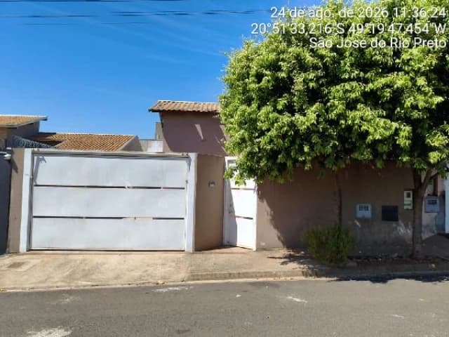 Casa de 66m² em Leilão — Rua Claudina Pereira de Lima, nº 466, Residencial Santa Regina, São José do Rio Preto