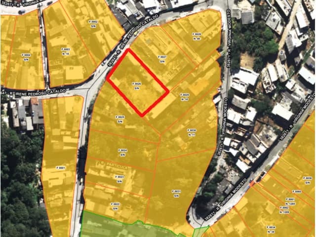 Terreno de 1017m² em Leilão — Rua Irene Pedroso Cataldo, s/n.º, Recanto Campo Belo, São Paulo
