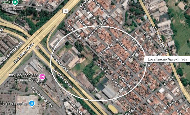 Terreno em leilão judicial em Vila Letônia, São José dos Campos — Rua Áustria (Lote N° 13, Quadra N), S/N